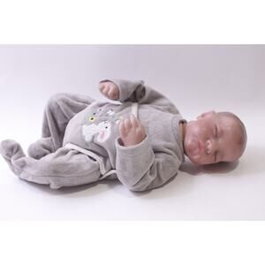 Charex, Reborn, Sleeping, Baby Doll, Gray Outfit, Lifelike, ~ 251013-WH 1370